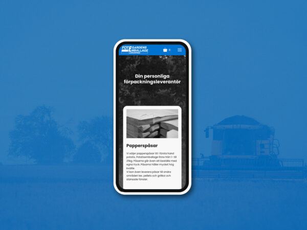 Kundcase Fotegården Emballage - Hemsida